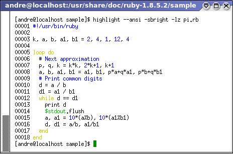 Terminal ANSI Escape sequences