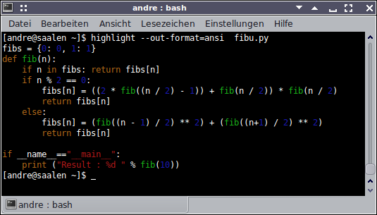 Terminal ANSI Escape sequences