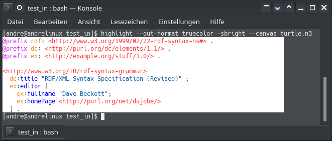 Terminal Escape sequences