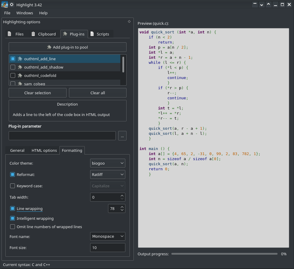 KDE - Highlight 3.42 GUI (KDE)