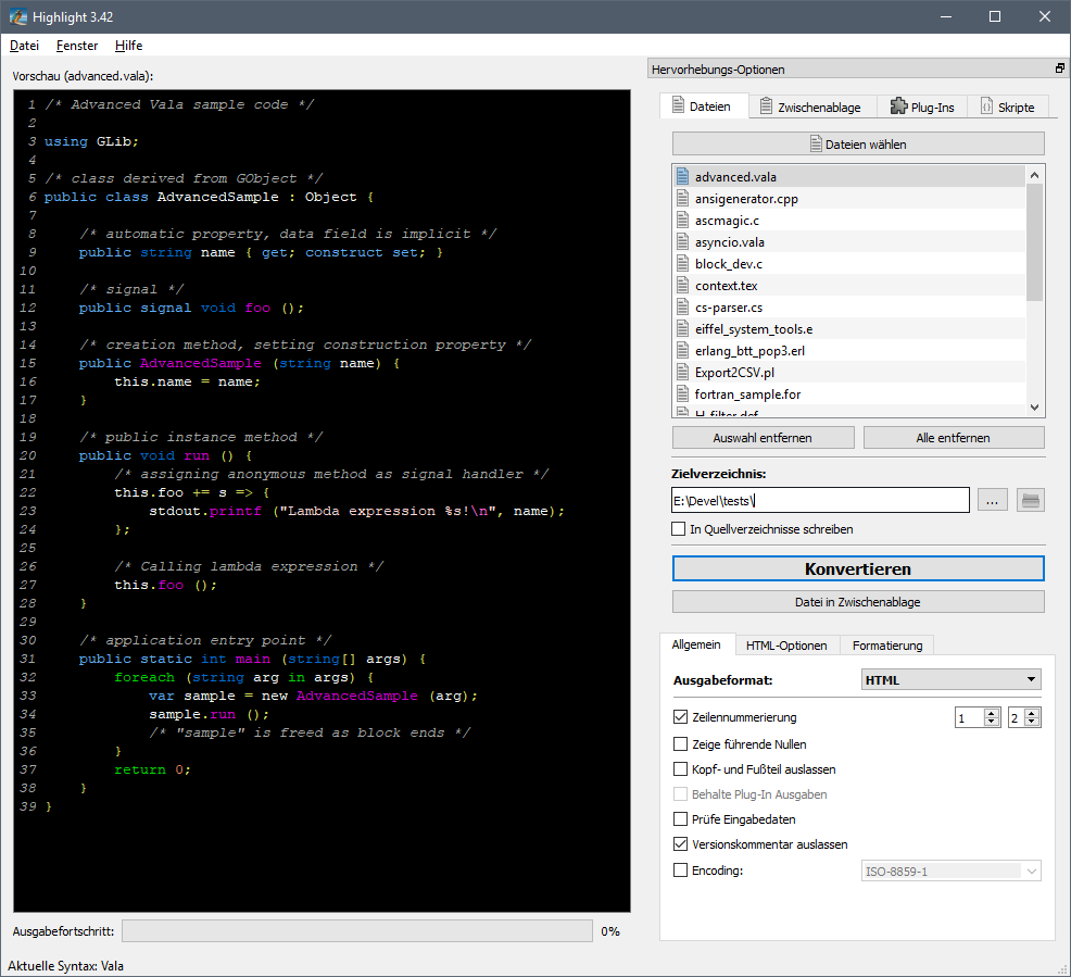 KDE - Highlight 3.42 GUI (W10)