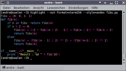 Terminal Escape sequences